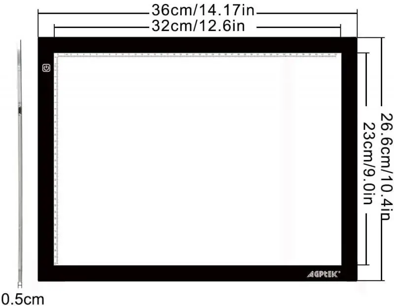 

Dropship Decoration Crafts Copy Dimmable A3 Acrylic Led Drawing Copy Pad Board Painting Decorative Boards 1PCS Home Decor HWC