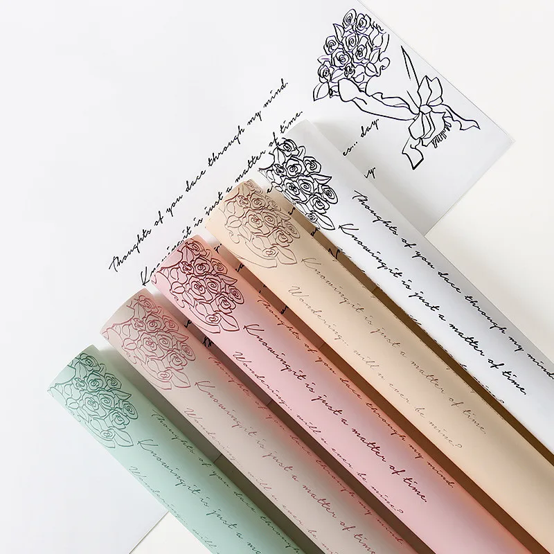 

20 шт., водостойкая бумага для упаковки цветов, 58 Х58 см