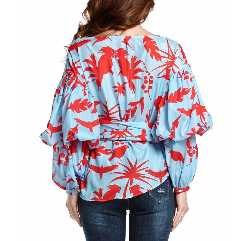 Женская Асимметричная рубашка TWOTWINSTYLE осенняя блузка с бантом v-образным вырезом