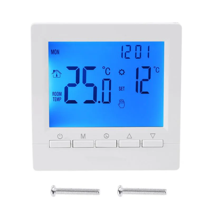 controlador de temperatura ambiente programável semanal do termostato da caldeira de gás de digitas