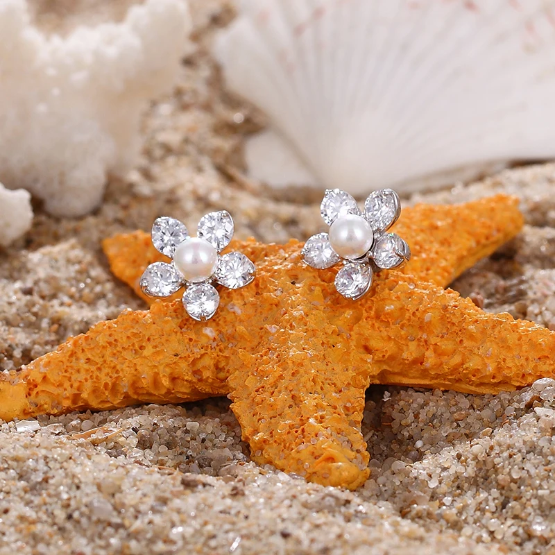 Качественные циркониевые пятизвездочные Роскошные повседневные жемчужные