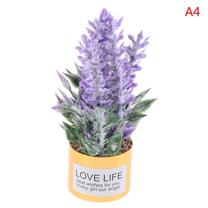 

1pc Dollhouse Artificial Flowers Vase Green Potted Plants for Dollhouse Furniture Toys Home Decor DIY Toy for Children Kids