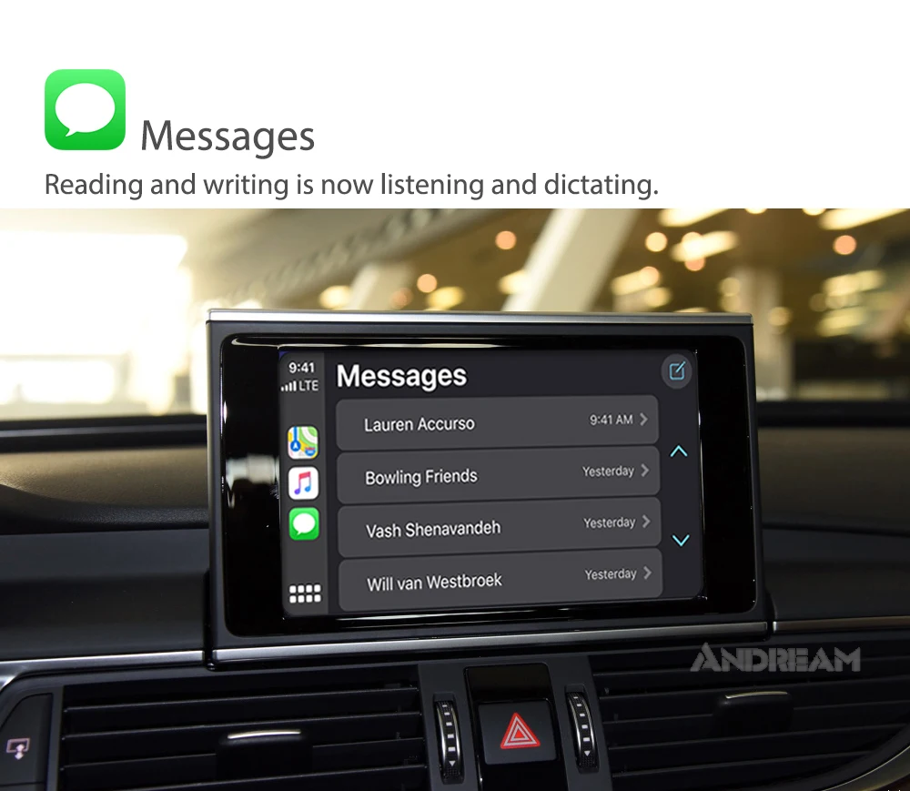 Беспроводной Apple Carplay Android авто интерфейс коробка для AUDI Q5 экран обновление