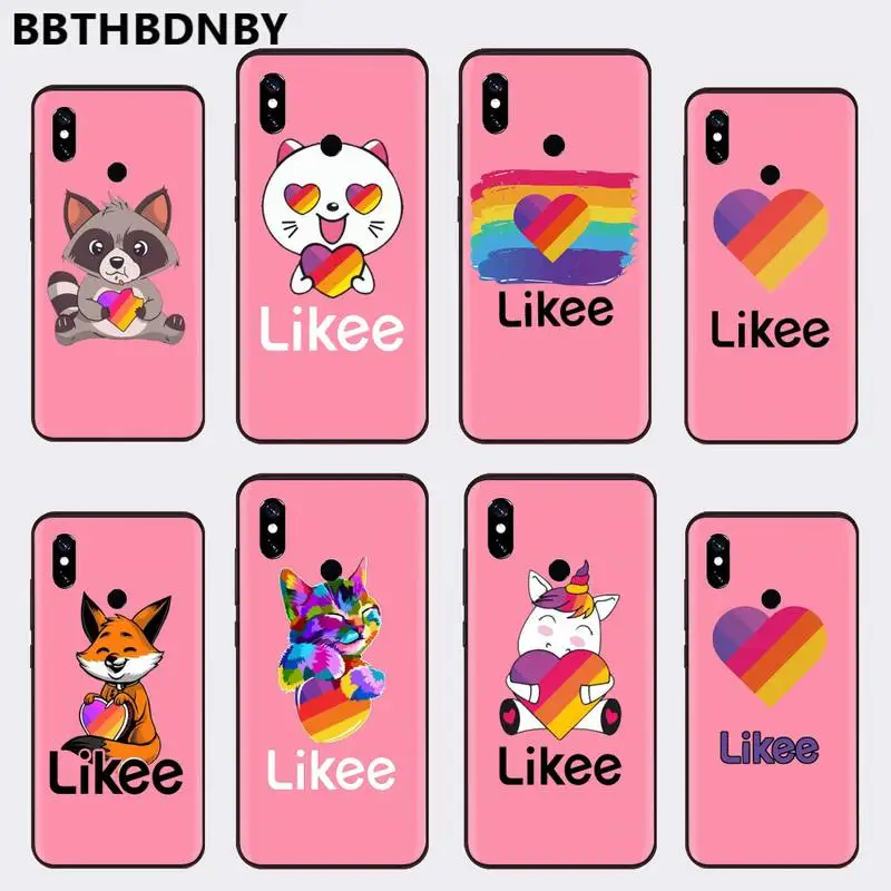 Мультфильм Likee Кот медведь любовь сердце розовый чехол для телефона Xiaomi Mi A1 A2 5 6