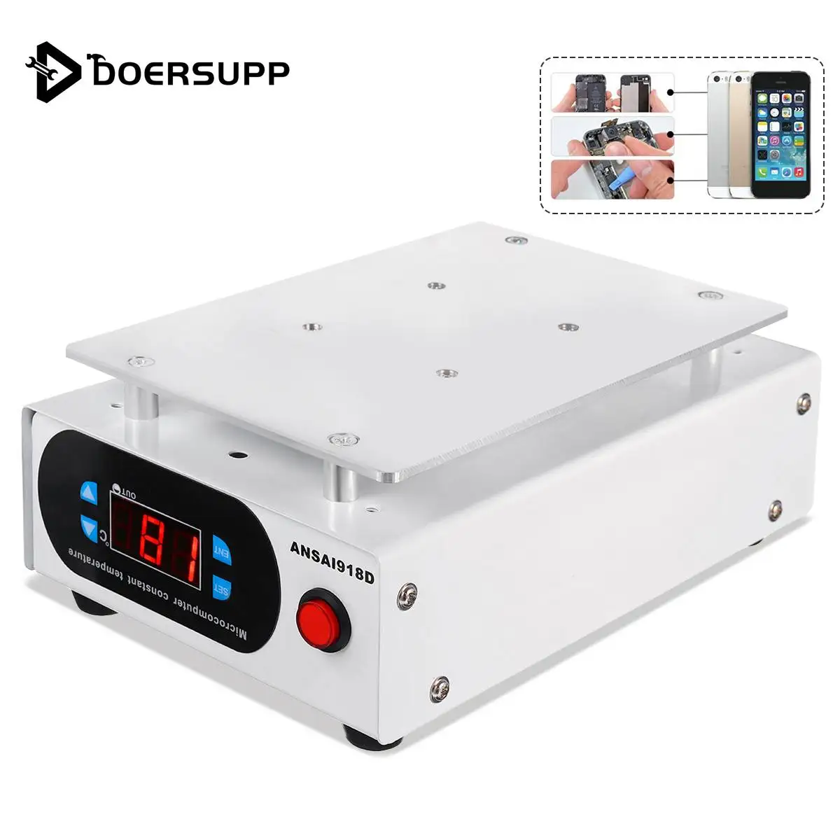 

LCD Screen Separator Auto Heating Platform Phone Repair Machine Glass Removal Smooth Plate Screen Separator 7inch 220/110V