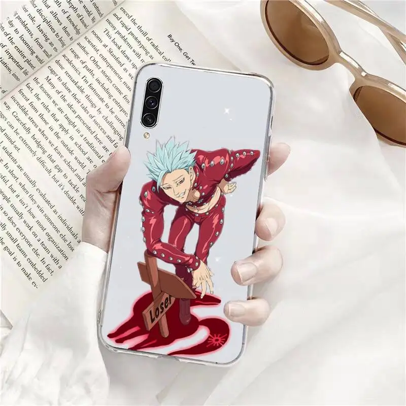 

anime seven deadly sins Phone Case Transparent For Samsung Galaxy A71 A21s S8 S9 S10 plus note 20 ultra