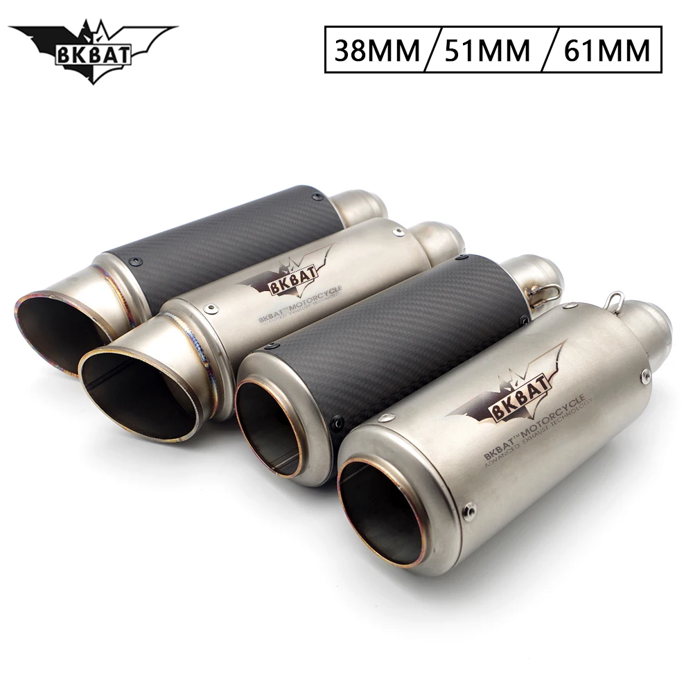 Выхлопная труба для мотоцикла 37 61 мм углеродное волокно дБ глушитель аксессуары