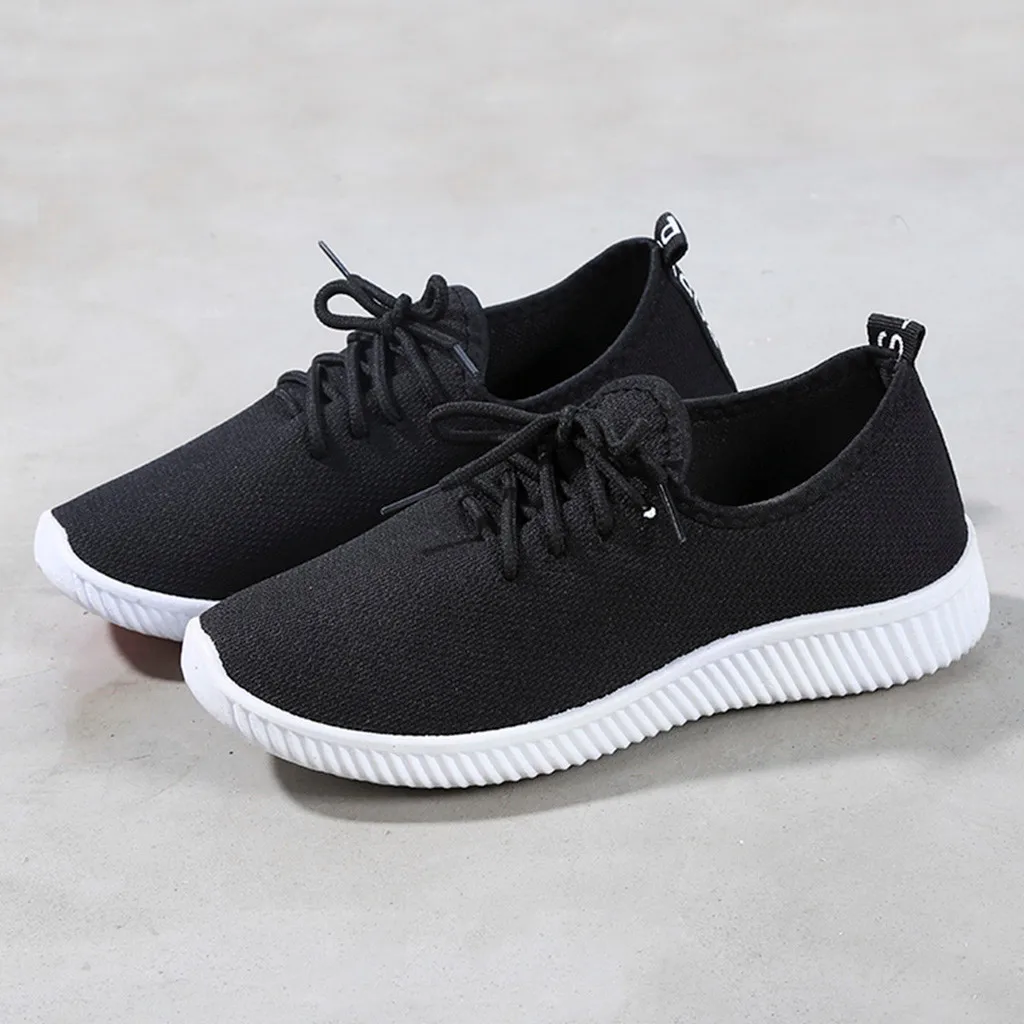 Женские однотонные мягкие дышащие лоферы из сетчатого материала с круглым