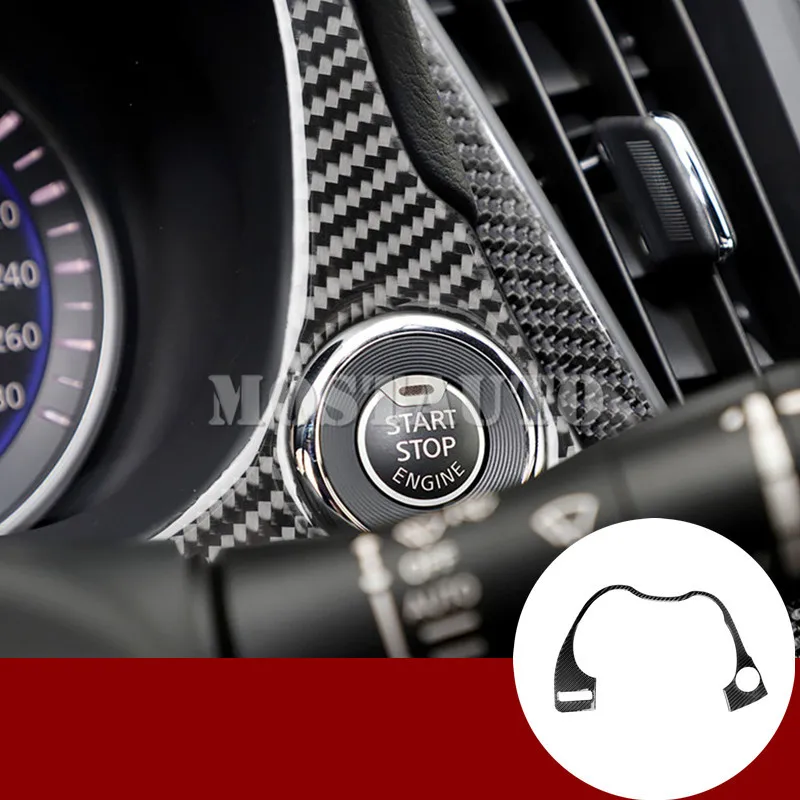 

Для Infiniti Q50 Передняя панель приборной панели из углеродного волокна молдинговая крышка отделка 2013-2020 1 шт. автомобильные аксессуары интерьер автомобильный Декор Автомобильная отделка
