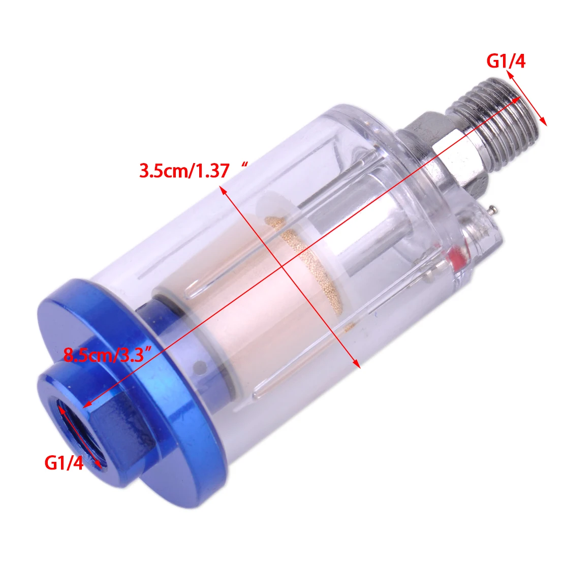 LETAOSK 1/4 "встроенный воздушный фильтр мини водяной сепаратор масла поглощает