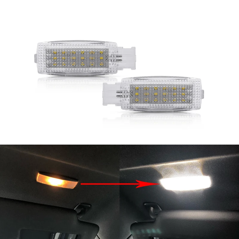 2 шт. автомобильные лампы для зеркала салона VW Golf 5 6 Plus EOS Passat SKODA Superb2