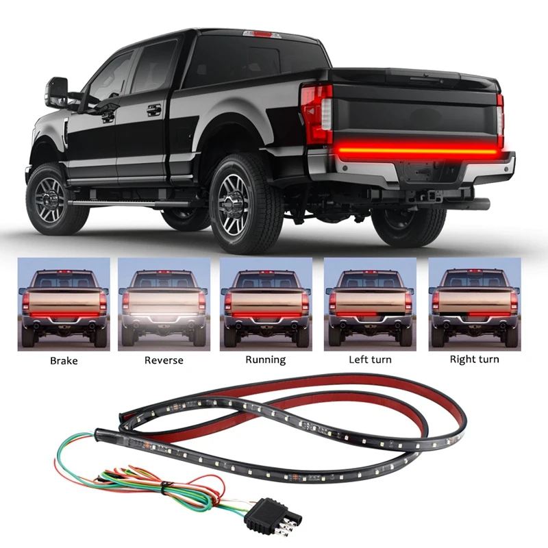 60 Inch LED Truck Tailgate Light Bar Strip Tail Brake Backup Reverse Turn Signal Running Lights for Pickup Trailer SUV RV VAN Ca |