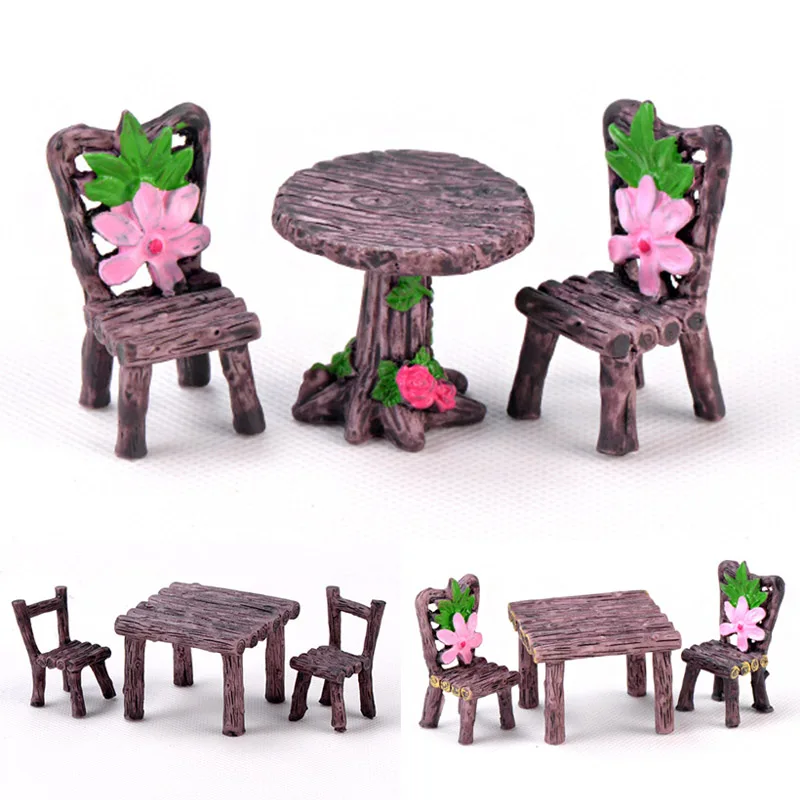 1 набор миниатюрных деревянных стульев своими руками столы из смолы