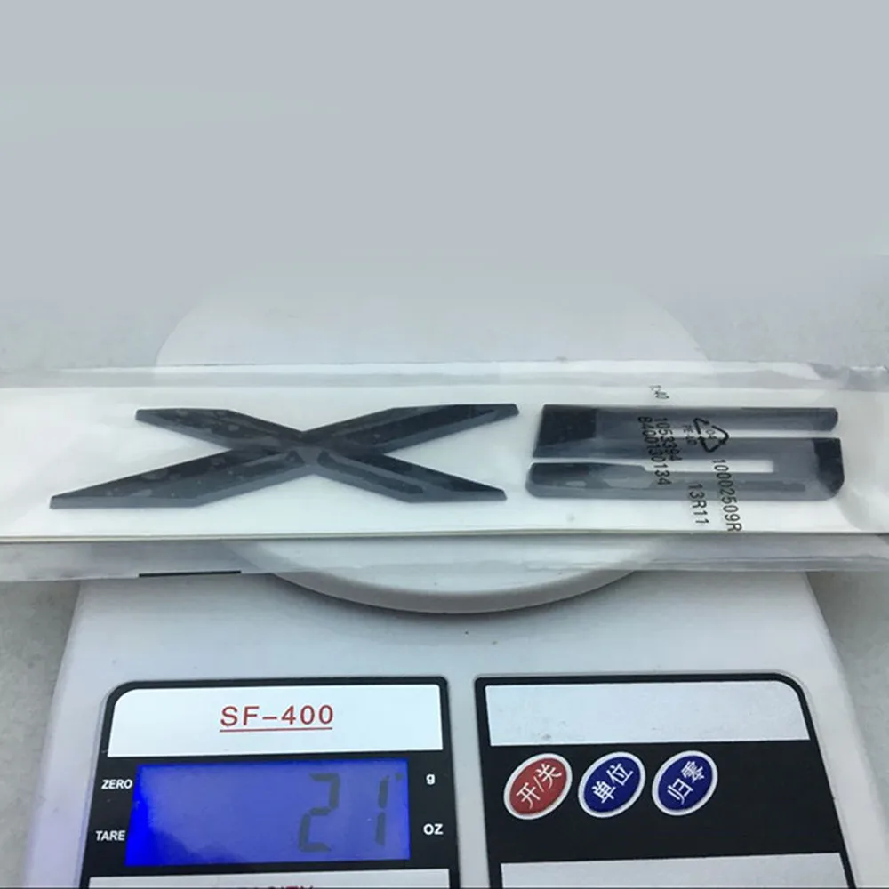 

For BMW X5 E70 ‎E53 ‎F15 X5 Letter Trunk Emblem Rear Badge Decal Sticker Gloss Black 150*30mm high quality Car stickers