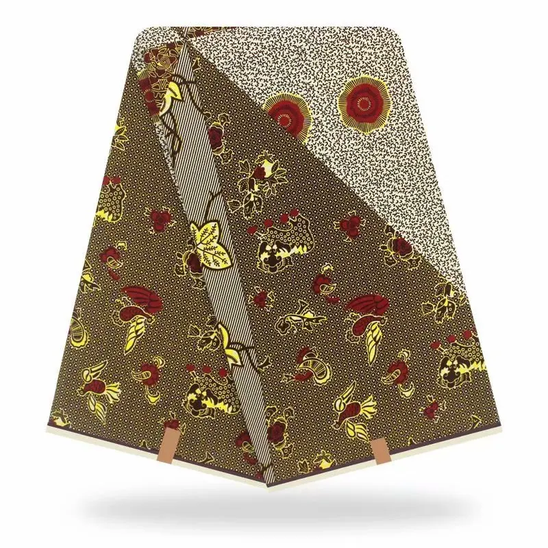 Африканская искусственная ткань африканская вощеная с принтом 100% хлопок