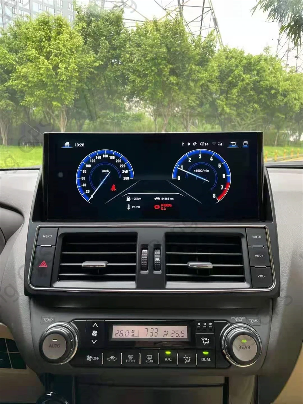 Автомагнитола 8 + 128G Android для TOYOTA Land Cruiser Prado 150 2010-2021 автомагнитола Стерео Авторадио