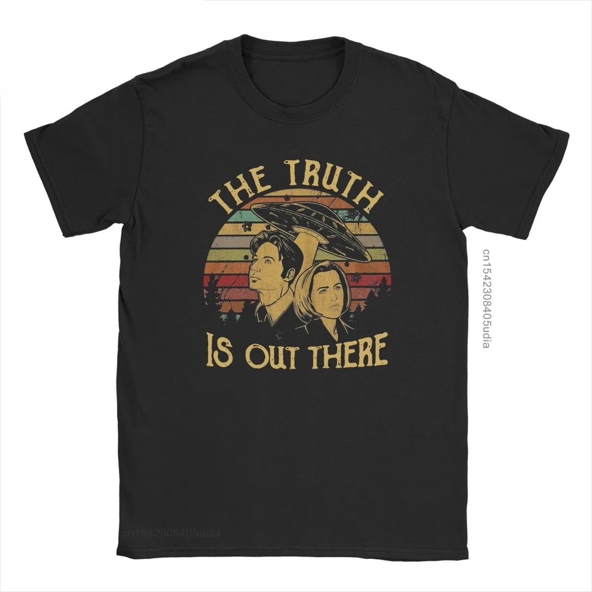 The X Files The Truth Is Out There Tshirt For Men Awesome Cotton Tee Shirt for Men Vintage Oversized T Shirt
