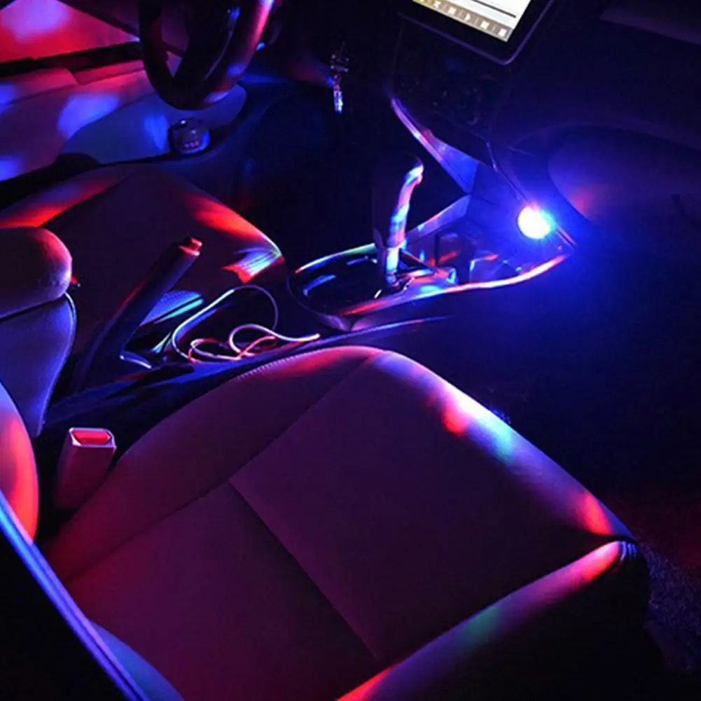 

Car USB Sound Control Light Crystal Magic Ball Effect Lights Car Interior Atmosphere Light Car Auto Lamp