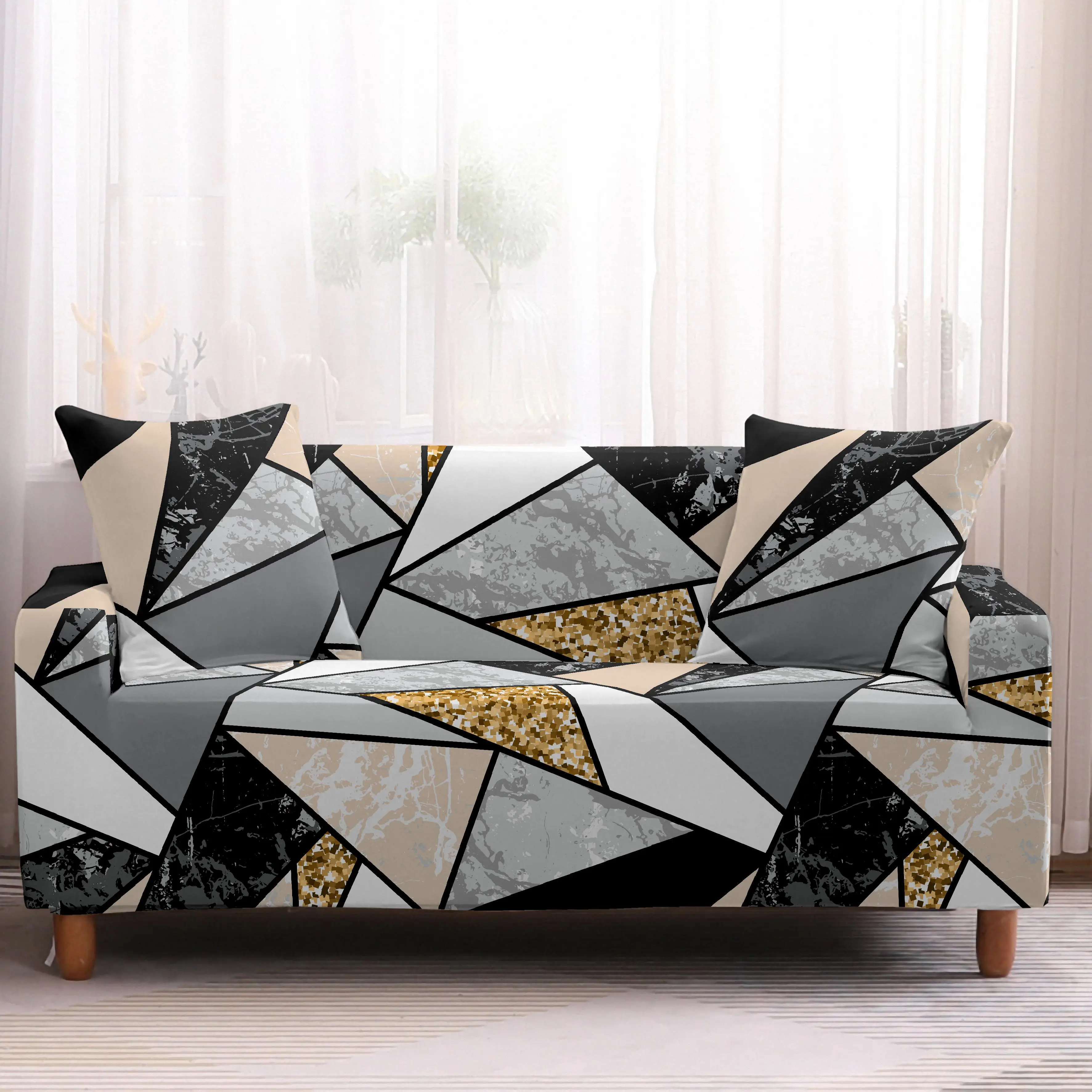 Чехол для дивана эластичный 1/2/3/4 местного размера | Дом и сад