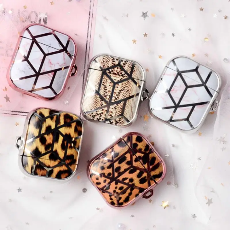 

For AirPods 2 Case 2021 New Electroplating Protective Hard Case for Airpods 1/2 TPU Shock-proof and Dustproof Shell