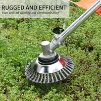garden tools steel wire rust removal weeding tray brush cutter trimmer metal blade grass trimmer head 150mm 200mm