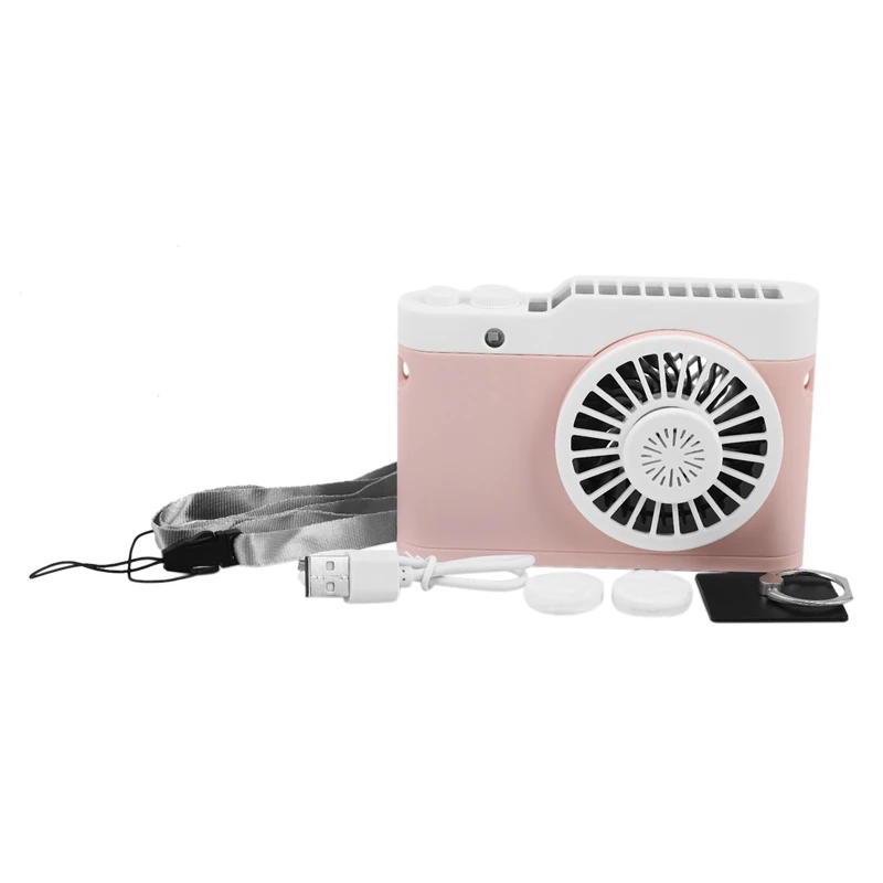 

USB Rechargeable Camera Wearable Sports Outdoor Hanging Neck Fan