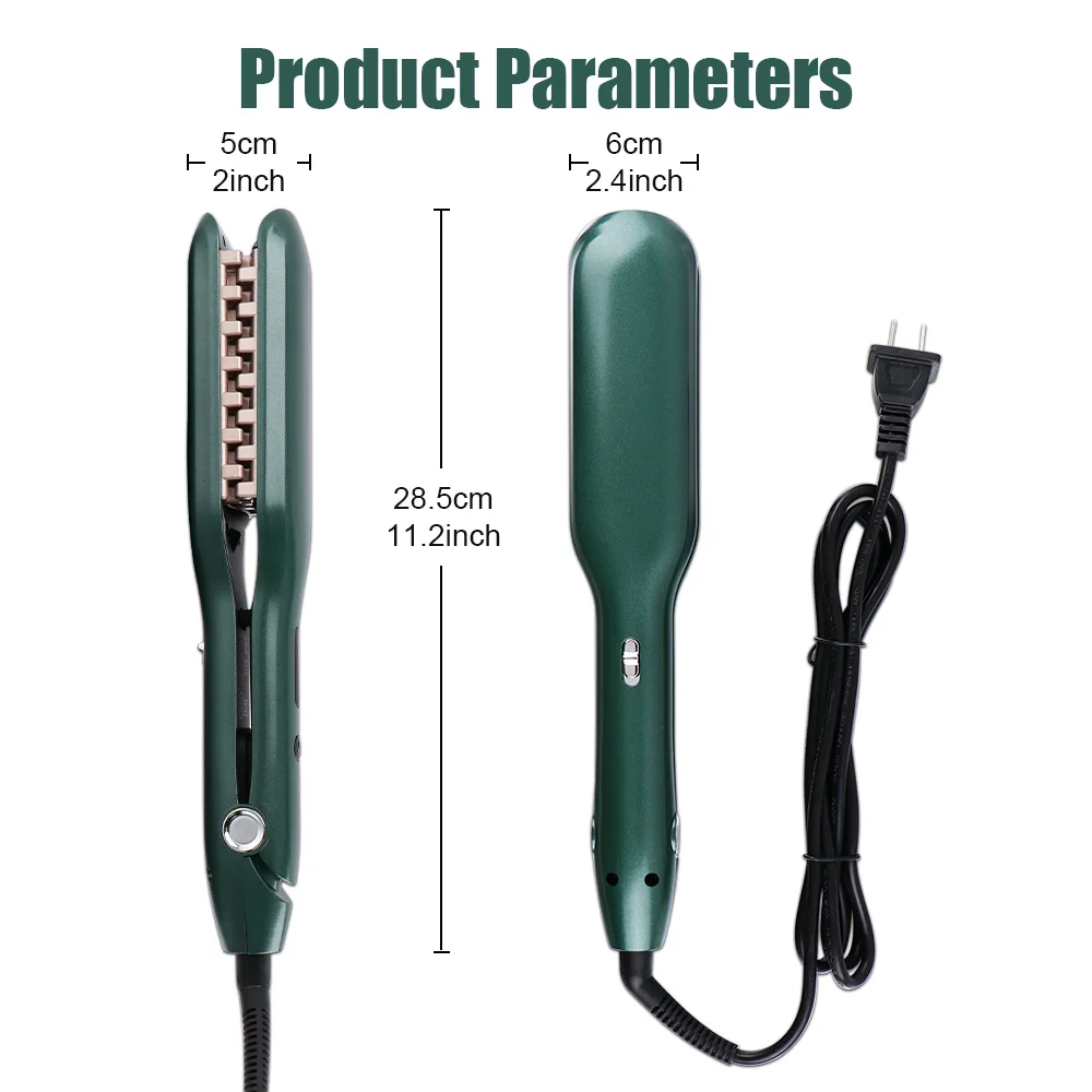 

3D PTC Heating Hair Crimper Volumizer Ceramic Hair Fluffy Corrugated Curler Wavy Flat Iron Corn Hair Splint Perm Curling