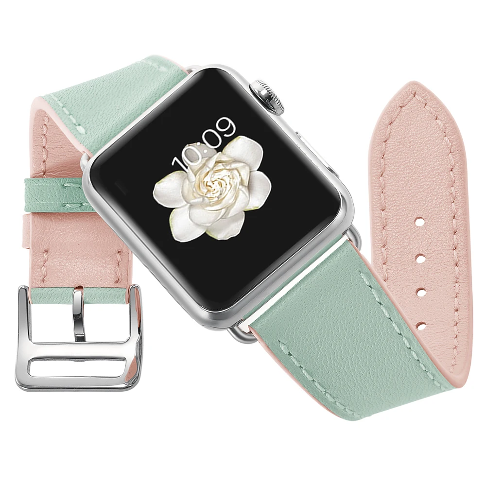 Fhx-26bx Kebitt из натуральной кожи женские тонкие Tour ремешок для наручных часов Apple Watch 6