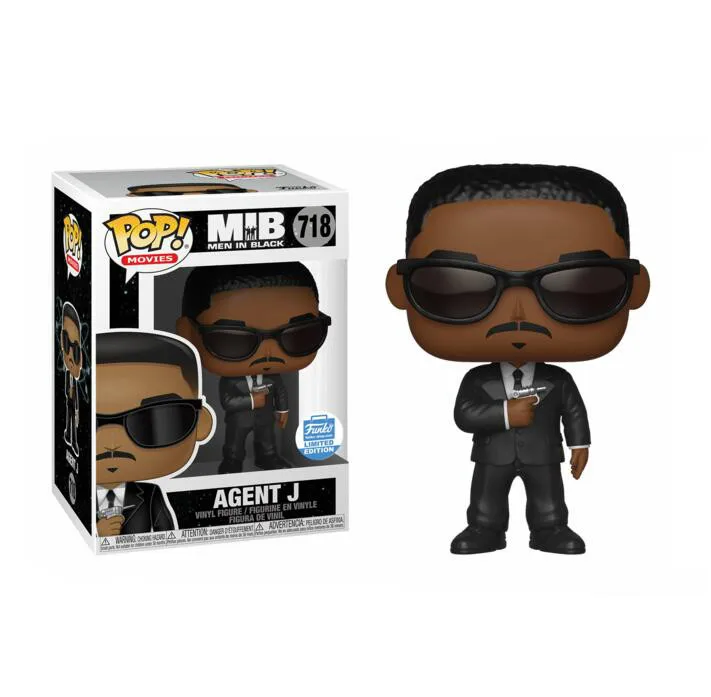 Funko Pop мужчины в черном: Эдгар #717 агент J #718 виниловая Кукла коллекционная модель
