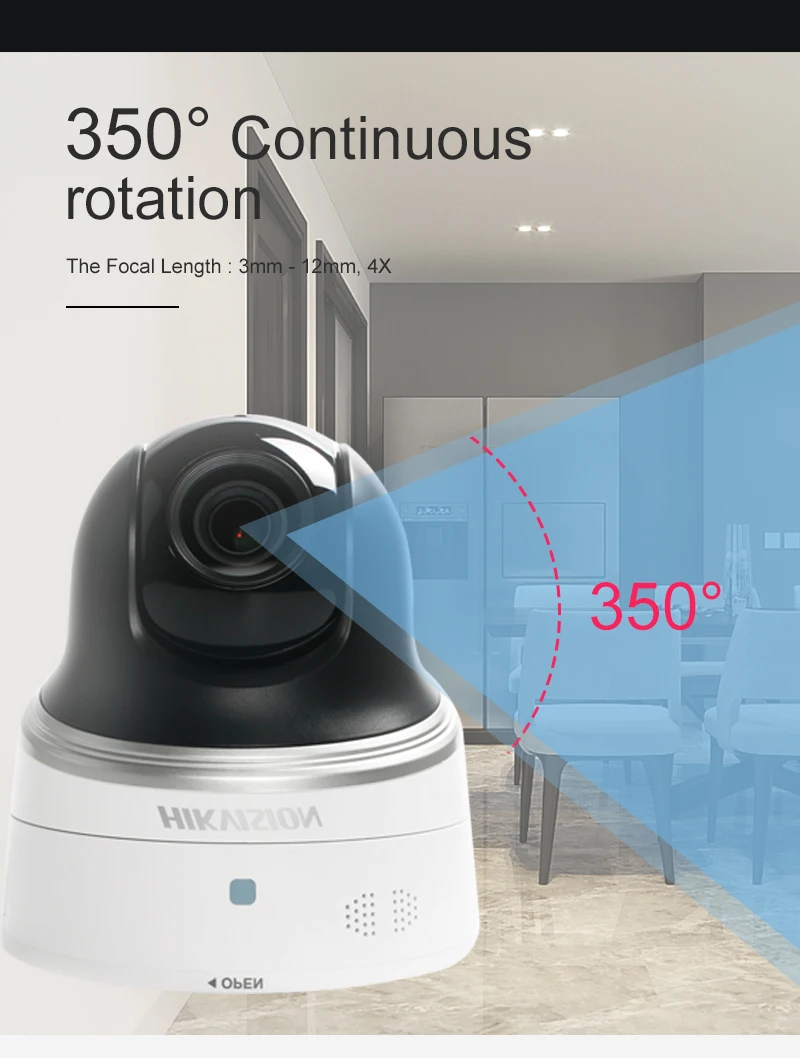 HIKVISION DS-2DC2204IW-D3/W 2MP IP камера WiFi мини PTZ камера с ИК 30 м Поддержка ONVIF/SD слот для карт P2P приложение мобильное управление