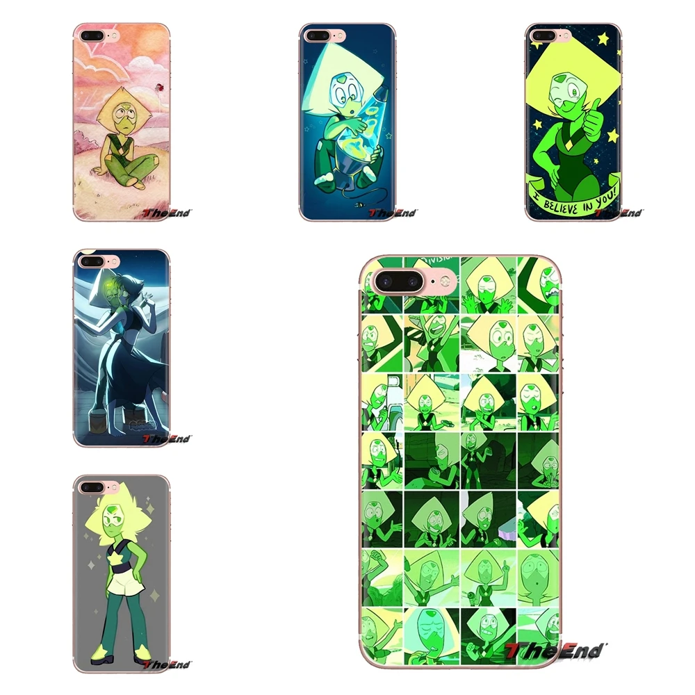 Transparent TPU Shell Cases Steven Universe Peridot Pattern For Xiaomi Redmi 4A S2 Note 3 3S 4 4X 5 Plus 6 7 6A Pro Pocophone F1 |