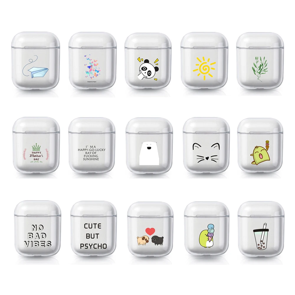 1 шт. прозрачный жесткий чехол для наушников Apple Airpods|Аксессуары наушников| |