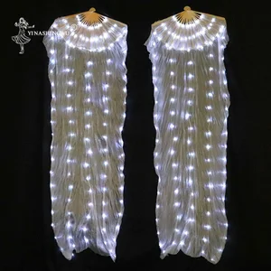 Веер для танца живота, 1 шт.1 пара, со светодиодный кой