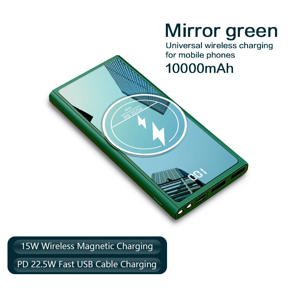 FLOVEME PD22.5W внешний аккумулятор 10000 мАч Магнитный беспроводная Быстрая зарядка