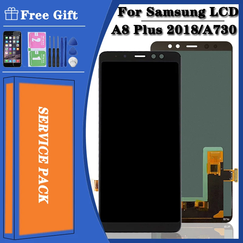 Оригинальный ЖК дисплей для Samsung Galaxy A8 Plus 2018 A730 сенсорный экран дигитайзер в сборе