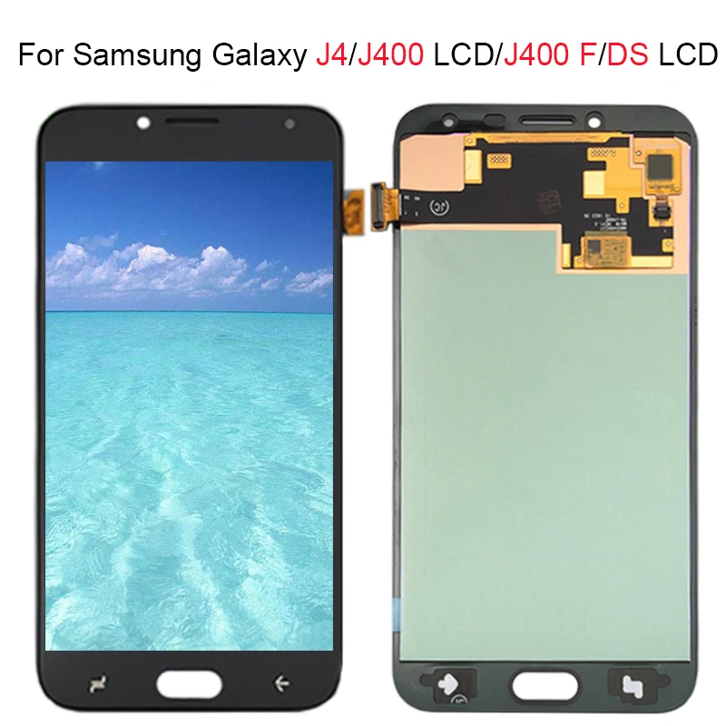 Для Samsung Galaxy J4 J400 ЖК-дисплей с сенсорным экраном и дигитайзером в сборе 100%