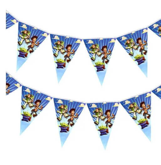 banner 10 pcs 101 шт История игрушек мультфильма одноразовые бумажные салфетки баннер скатерть стакан с соломинкой тарелки детский душ День рождения украшения - Цвет: banner 10 pcs