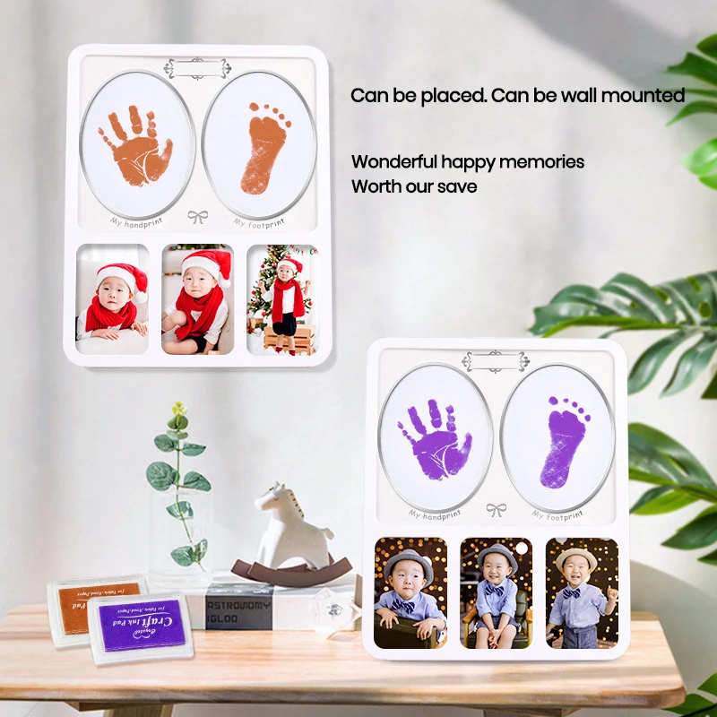 Детская одежда с принтом рука и нога для новорожденных подарок на день