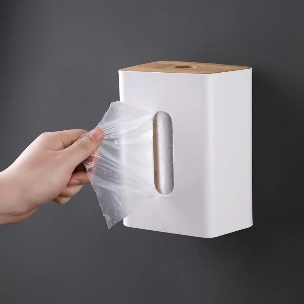 Hanging Tissue Box Napkin Holder Wooden Lid Case Paper Bathroom Kitchen Storage Rack Shelf Container | Дом и сад