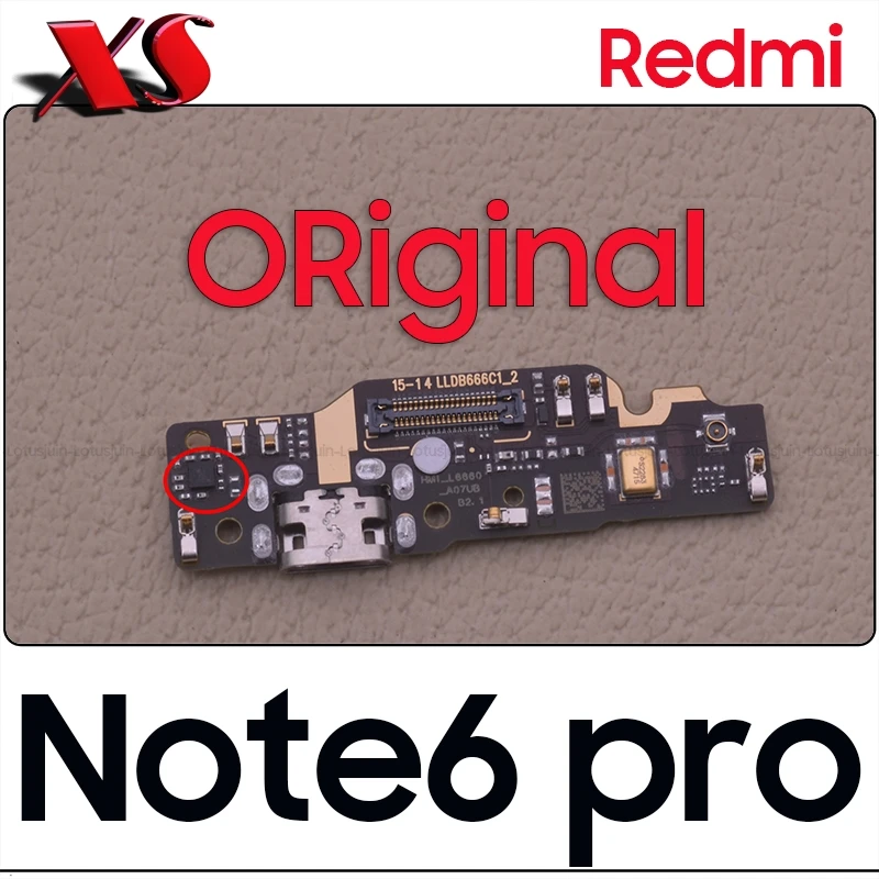 

Original For Redmi Note 6 pro USB Charging Dock Port Connector Board With Microphone Mic