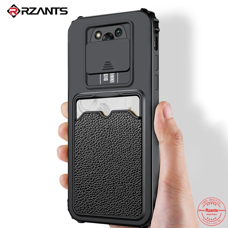 Чехол Rzants для Xiaomi POCO X3 NFC PRO противоударный защитный чехол камеры держатель карт