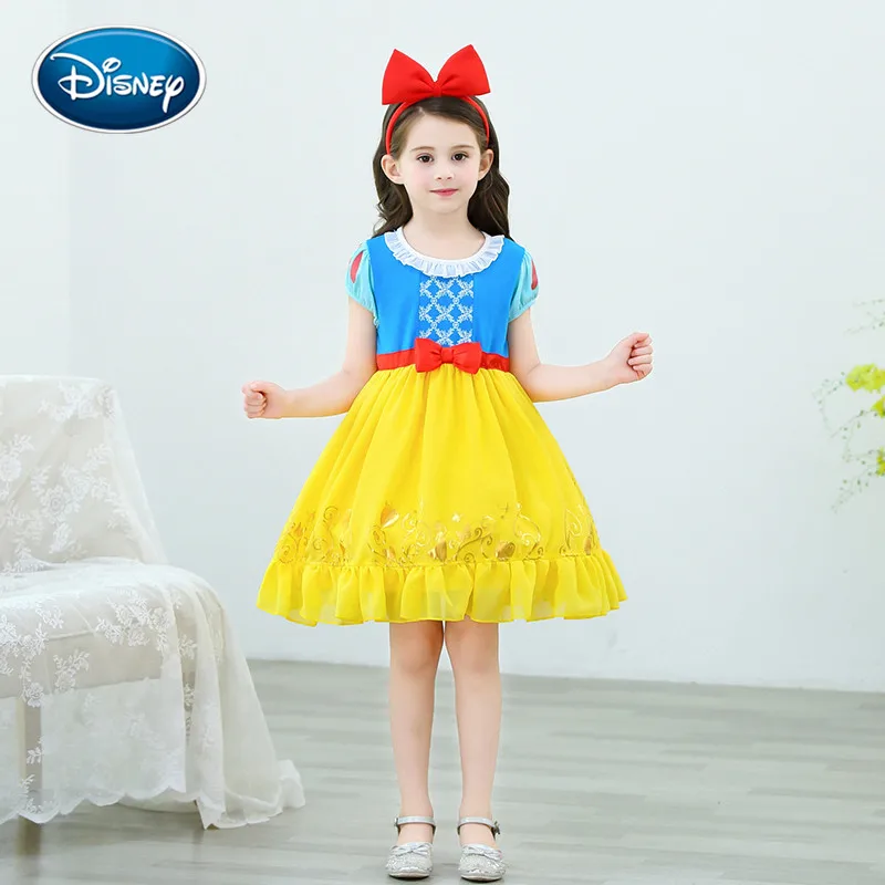 Disney на хеллоуин для девочек Летнее платье Белая юбка Детский костюм костюмы