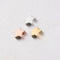 star small hole bead stainless steel mirror finish polishing five star diy accessories diy necklace earrings accessories jew