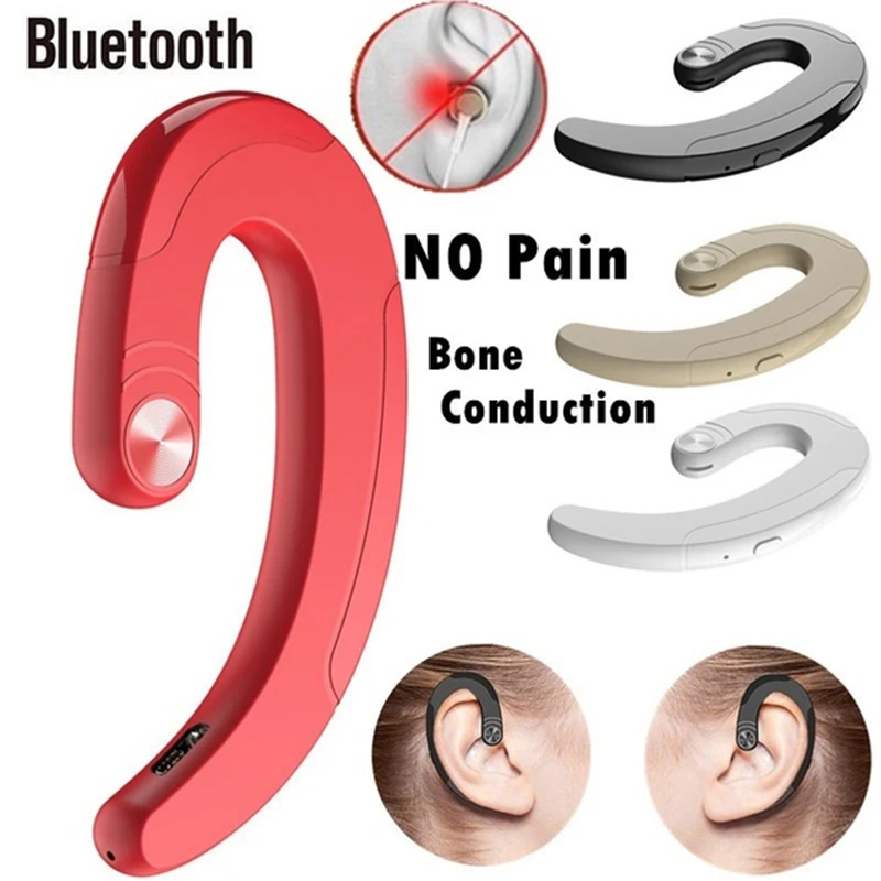 Беспроводные Bluetooth наушники одиночные изысканная гарнитура костная