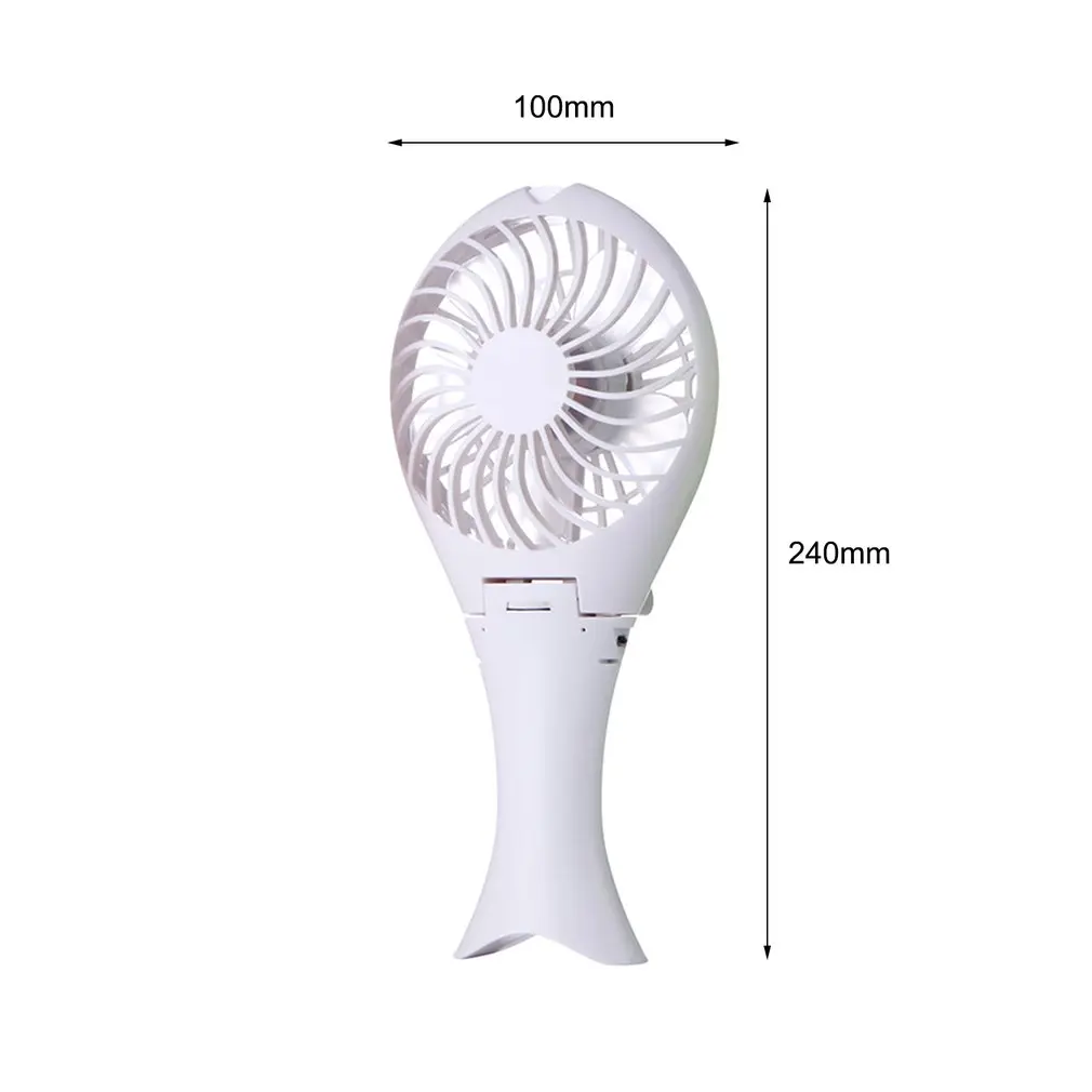 

Energy-saving Mini Air Conditioner Fan Portable USB Rechargeable Handheld Mermaid Foldable for Travel Camping Rotary Vane 6V