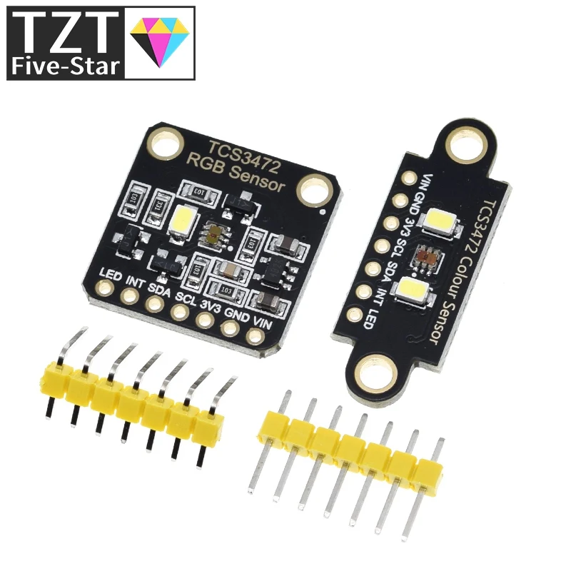 Модуль распознавания цветного датчика TZT TCS34725 RGB макетная плата IIC для Arduino STM32 |