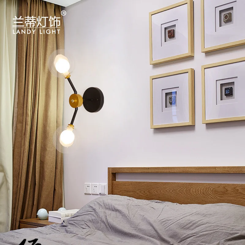 

lampara pared cabecero de cama