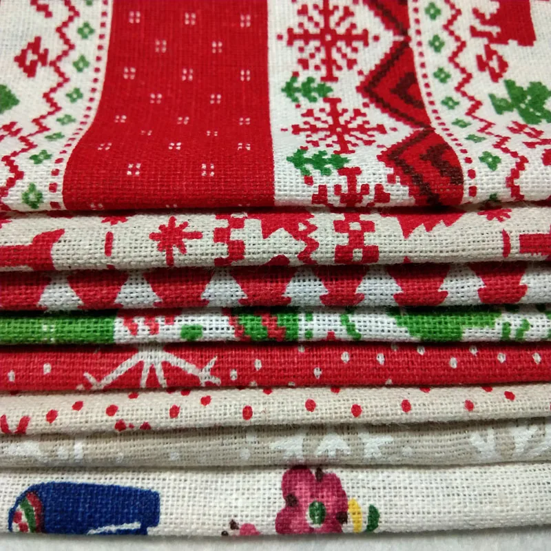 8 шт. хлопковая льняная ткань 22 х24 см|patchwork tissu|cotton linen fabriccartoon fabric |