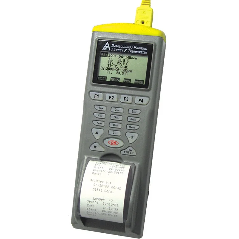 AZ9881 K Type Thermocouple Meter Logger Recording Temperature Via Built-In Printer To Print Anytime RS232 | Инструменты