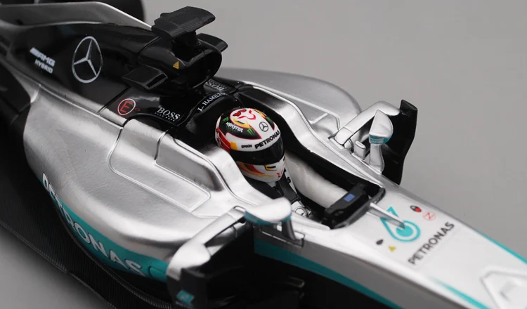 Bburago 1:18 1/18 W07 Mercedes Benz Lewis Hamilton No44 Формула 1 F1 гоночный автомобиль Транспортное средство литье под давлением дисплей Модель Игрушки для мальчиков